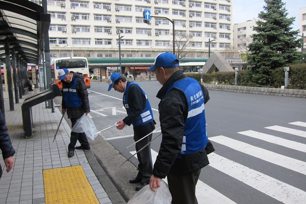 足立第二支部 竹ノ塚駅東口ロータリー 東京都個人タクシー協同組合